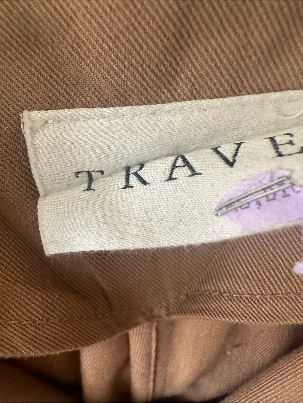 Classic womans Tan Trench Coat with Belt - Picture 2 of 3